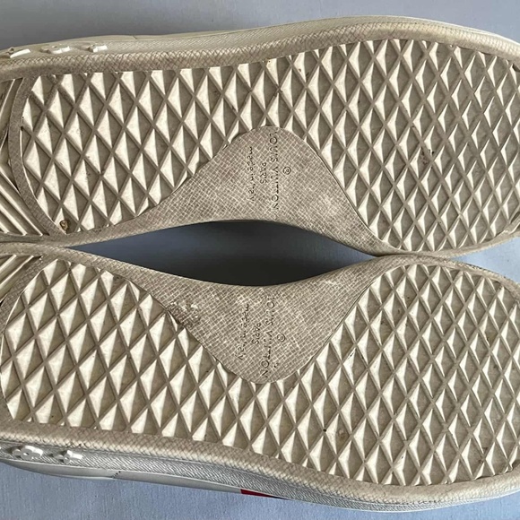 Authentic Louis Vuitton Men’s White Leather LV Shoes Size 10 - Picture 7 of 8